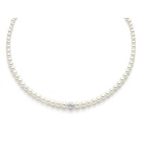 Necklace Miluna Woman Oro Brillante in Pearls Perla PCL4980B